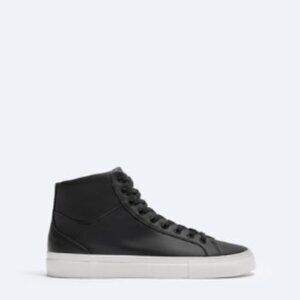 Zara Minimal High Tops / Black / 11